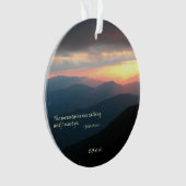 Smokiesの日没: Mtnsは/Muir呼出しです オーナメント (正面)