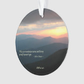 Smokiesの日没: Mtnsは/Muir呼出しです オーナメント (正面)