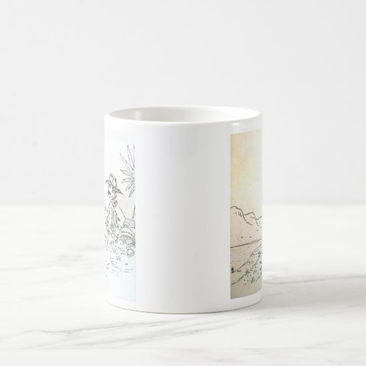 Smokinのカウボーイのコーヒー・マグ コーヒーマグカップ (中央)