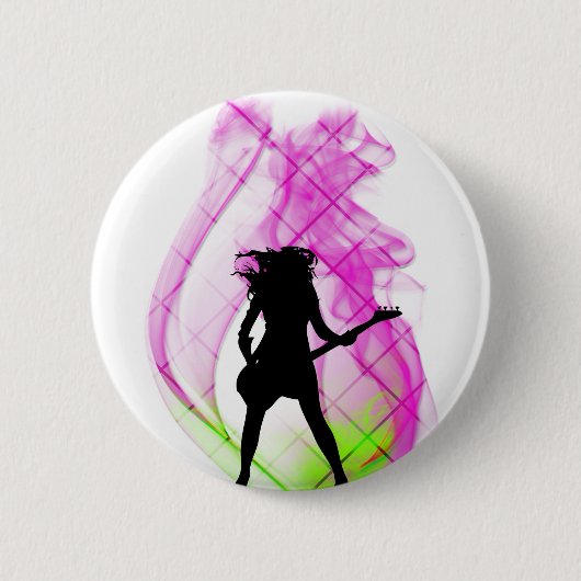 Smokinのピンク 缶バッジ (正面)