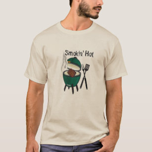 Smokinの熱く大きい緑の卵 Tシャツ