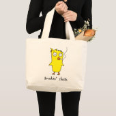 Smokinの」ひよこのトートバック ラージトートバッグ (正面(商品))
