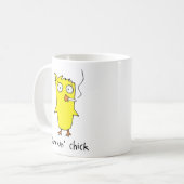 Smokinの」ひよこのマグ コーヒーマグカップ (正面左)