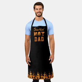 SMOKIN'熱いパパバーベキュースモカーフレイムエプロン エプロン