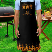 SMOKIN HOT MONOGRAM名BBQ Smoker エプロン