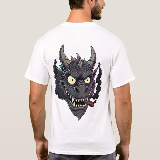 Smokin' Obsidian Dragon Tシャツ (裏面)