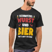 Smoking And Grilling German Wurst 12 Tシャツ (正面)