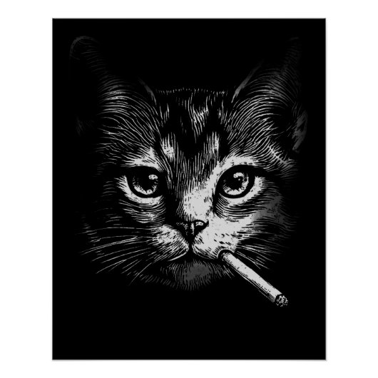 Smoking Cat ポスター (正面)