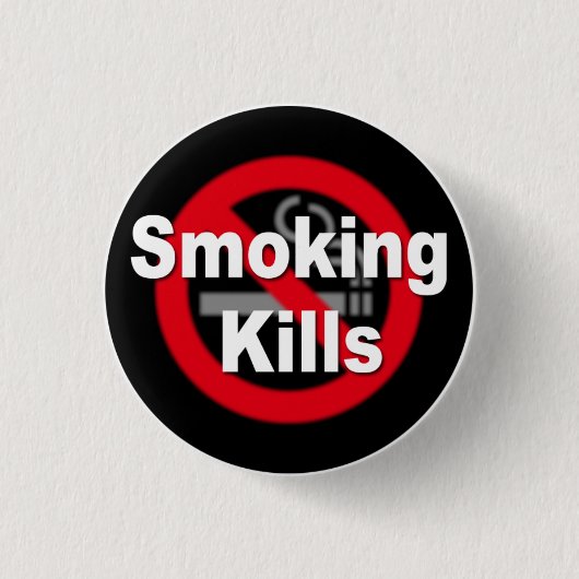 Smoking Kills 缶バッジ (正面)