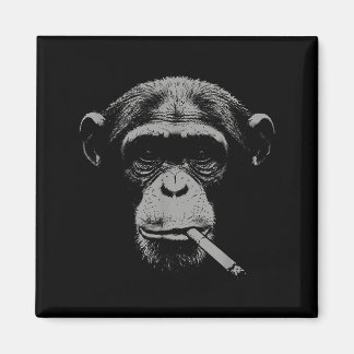 Smoking meme monkey for men women monkey smokingSm マグネット
