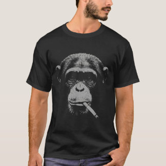 Smoking meme monkey for men women monkey smokingSm Tシャツ