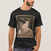 Smoking Sphynx Cat Meme Funny Tシャツ (正面)