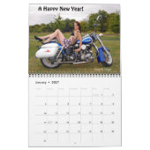 Smokin'Hotバイクもしくは自転車に乗る人Babe/Bikes 2016カレンダー カレンダー (1月 2027)