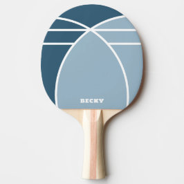 Smoky Blue Personalized Ping Pong Paddle 卓球ラケット