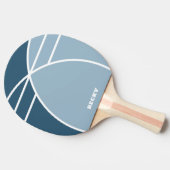 Smoky Blue Personalized Ping Pong Paddle 卓球ラケット (横)