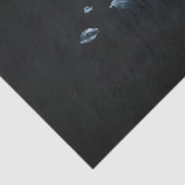 Smoky Charcoal Blue Atmospheric Sakura 薄葉紙 (詳細)