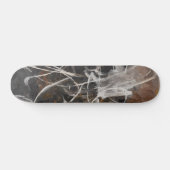 Smoky Charcoal Web Abstract Skateboard スケートボード (横)