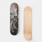 Smoky Charcoal Web Abstract Skateboard スケートボード (正面)