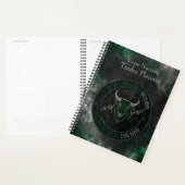 Smoky Emerald Bull Timing Quote Design プランナー手帳 (ディスプレー)