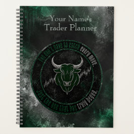 Smoky Emerald Bull Timing Quote Design プランナー手帳