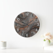 Smoky Gray Copper Epoxy Wall Clock ラージ壁時計 (ホーム)