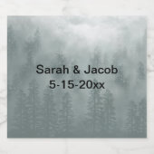 Smoky Mountain Wine Bottle Label スパークリングワインラベル (シングルラベル)