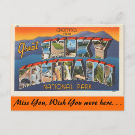 Smoky Mountainsからの挨拶 ポストカード