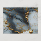 Smoky Onyx Marble with Golden Veins ポストカード (正面)