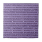 Smoky Plum Glitter Style Horizontal Stripes タイル (正面)