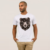 Smoky Quartz Bear Crystal Tシャツ (正面フル)