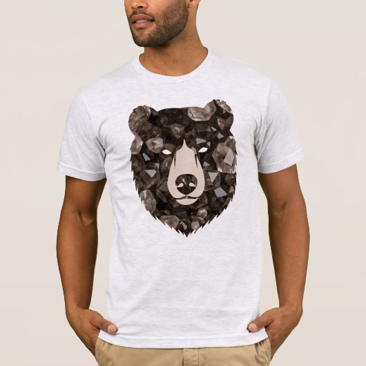 Smoky Quartz Bear Crystal Tシャツ (正面)