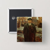 Smolny、c.1925のVladimir Ilyichレーニン 缶バッジ (正面&裏面)