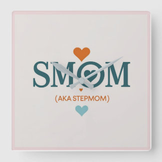 Smom Clock Gift スクエア壁時計