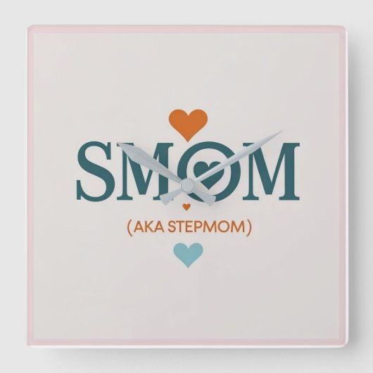 Smom Clock Gift スクエア壁時計 (正面)