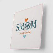Smom Clock Gift スクエア壁時計 (傾斜)