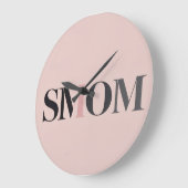 Smom Clock Gift ラージ壁時計 (傾斜)