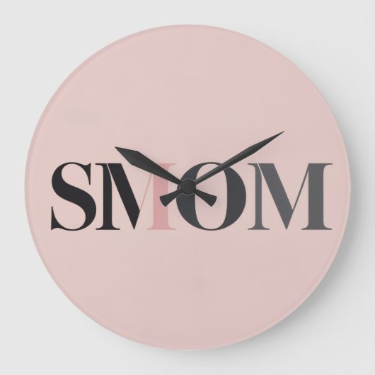 Smom Clock Gift ラージ壁時計 (正面)