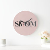 Smom Clock Gift ラージ壁時計 (ホーム)