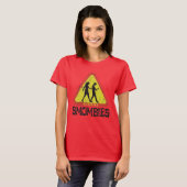Smombiesに注意 Tシャツ (正面フル)