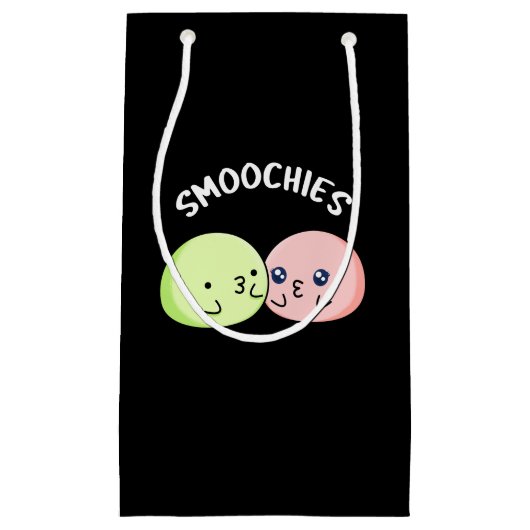 SMOOKIES おもしろい Mochpun Dark BG スモールペーパーバッグ (正面)