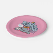 Smooshy柔らかいCaleyの子猫のプレート ペーパープレート (アングル)