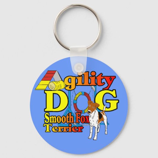Smooth_キツネ_Terrier_Agility キーホルダー (正面)