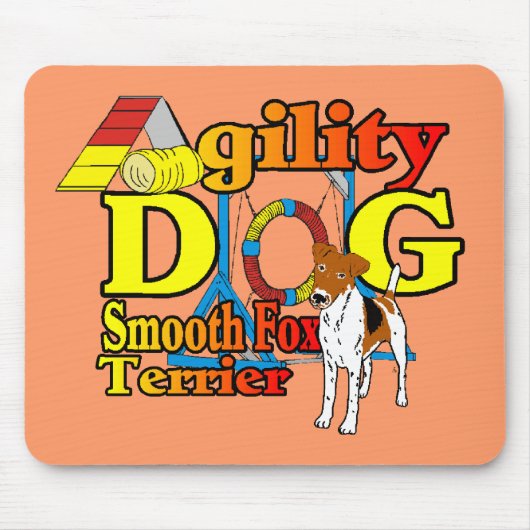Smooth_キツネ_Terrier_Agility マウスパッド (正面)