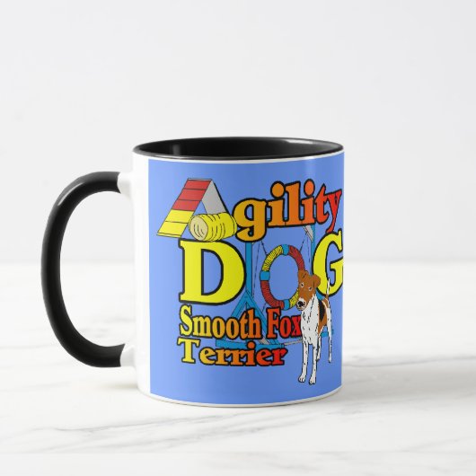 Smooth_キツネ_Terrier_Agility マグカップ (左)