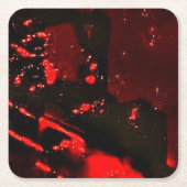 Smooth abstract paper coaster.Happiness abstract スクエアペーパーコースター (正面)