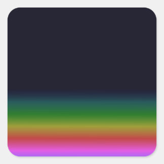 Smooth Black Rainbow Background Gradient スクエアシール