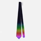 Smooth Black Rainbow Background Gradient ネクタイ (正面)