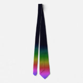 Smooth Black Rainbow Background Gradient ネクタイ (裏面)