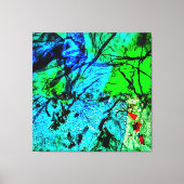 Smooth blue abstract Stretched Canvas Print,Calm  キャンバスプリント (正面)