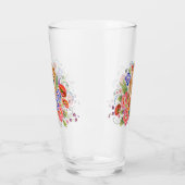 SMOOTH Chow 16 ozガラス – デザイン前面と背面 タンブラーグラス (左)